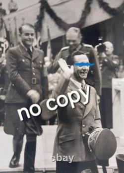 6 Ww2 Original German Large Press Photo Sepp Dietrich, Guderian, Speer, Goebbels