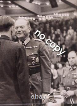 6 Ww2 Original German Large Press Photo Sepp Dietrich, Guderian, Speer, Goebbels