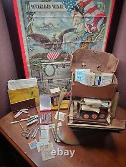 ANTIQUE MEDICAL SURGICAL WW2 GERMAN/AB 101st AMERICAN SET FIELD GEAR MILITARY