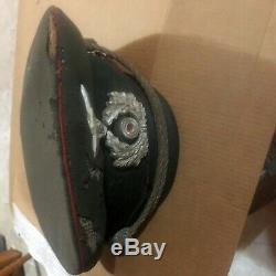All Original German Ww2 Atrillary Officer Visor Hat