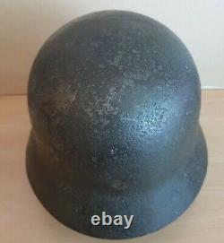 An Original WW-II German M. 35 Helmet Shell from the Guernsey Garrison 1940-45