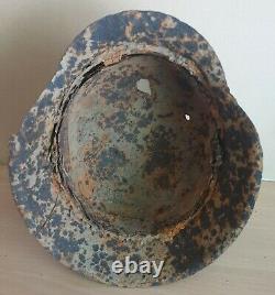 An Original WW-II German M. 42 Helmet Shell Excavated from D-Day's Omaha Beach