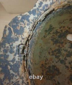 An Original WW-II German M. 42 Helmet Shell Excavated from D-Day's Omaha Beach