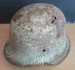 An Original WW-II German M. 42 Helmet Shell Excavated from D-Day's Omaha Beach #2
