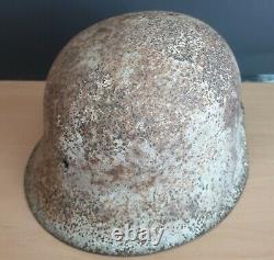 An Original WW-II German M. 42 Helmet Shell Excavated from D-Day's Omaha Beach #2
