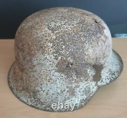 An Original WW-II German M. 42 Helmet Shell Excavated from D-Day's Omaha Beach #2