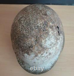 An Original WW-II German M. 42 Helmet Shell Excavated from D-Day's Omaha Beach #2