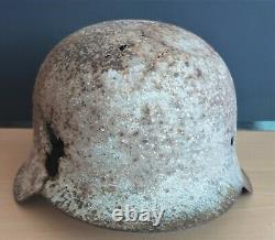 An Original WW-II German M. 42 Helmet Shell Excavated from D-Day's Omaha Beach #2