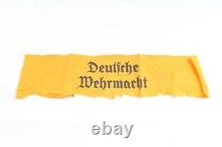 Armband German Armed Forces 100% Original Yellow 1945 End of War