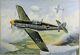 Att. James Goulding large ORIGINAL goauche artwork WW2 German planes v blimps