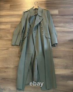 Authentic WW2 German Cavalry Panzer Trench Coat Overcoat