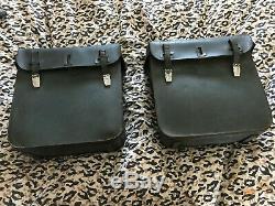 BMW WWII R12 R75 Saddle bags original condition Military Wermacht German NICE