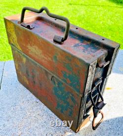 CAMO! WW2 GERMAN MG13 8x 25 MAGAZINE BATTLEGROUND FIND MACHINE GUN ARTEFACT