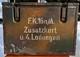 Camouflage! WW2 German 7.5cm FK16 n/A Zusatzkart 4 Ladungen 1936 Dresden Crate
