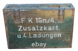 Camouflage! WW2 German 7.5cm FK16 n/A Zusatzkart 4 Ladungen 1936 Dresden Crate