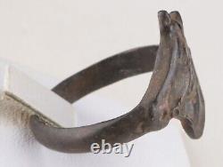 Cavalry WWII Ring GERMAN ww2 HORCE Head WEHRMACHT Pendant GERMANY Army MILITARY