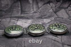 Collection Of 3 German Watch Pilot Luftwaffe Panzer Military Ww2 Type Working