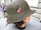 EARLY ORIGINAL M18 TRANSITIONAL GERMAN HELMET DOUBLE DECAL WW2 (Liner 1931)