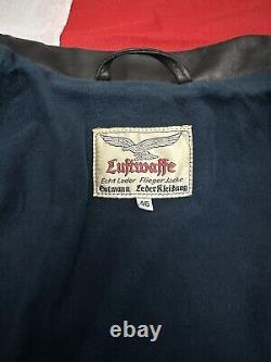 EASTMAN Luftwaffe OSTMANN BF109 Pilot WWII GERMAN FLYING JACKET RRP £1300