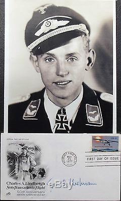 Erich Hartmann German All Time Highest Ace 352 Victories WW II Signed Cover #2