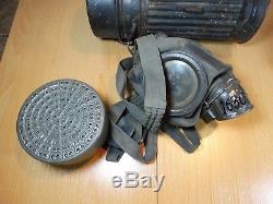 FULL SET German Gas Mask + Container original marked MUSEUM CONDITION WW2 WWII