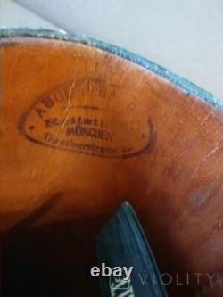 GENUINE JACK BOOTS WW2 GERMAN WH ARMY WSS LUFT OFFICERS Black Leather Munich Old
