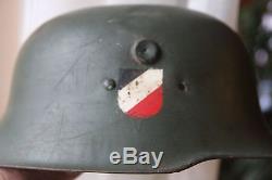 German Kids Steel Helmet M16 Genuine 1933-39 Both Shields Are Present Original