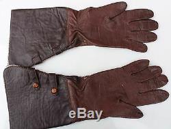 GERMAN LUFTWAFFE LEATHER Gloves Pilot Aviation WWII WW2 Real Nappa