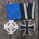 GERMAN WW1+WW2 mounted medal LONG SERVICE MEDAL-ORIGINAL