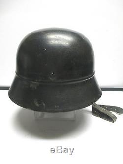 German Wwii Luftschutz Beaded Type M40 Original Helmet & Inner Leather Exc