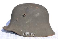 German Wwii Original Sand Camouflage Helmet Stalingrag Feldpost Named Ww2 Camo