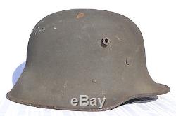 German Wwii Original Sand Camouflage Helmet Stalingrag Feldpost Named Ww2 Camo