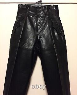 Genuine WW2 1939 vintage RARE Leather pants trousers German sz large U-boat