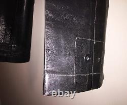 Genuine WW2 1939 vintage RARE Leather pants trousers German sz large U-boat