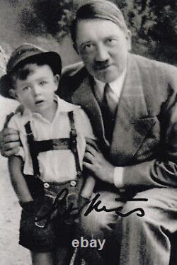 Gerhard Bartels Signed Autographed 4x6 Photo WWII World War II Poster Boy German
