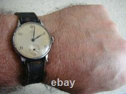 German 1940s D DH DU Vintage Recta military unissued watch original ATP WW2 GWO