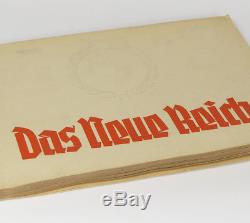German 30s pre-WW2 Cigarette Card Album with Berlin Reichskanzlei Berghof Rohm +