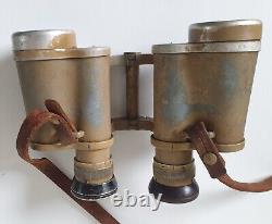 German 6x30 Dienstglas Binoculars Original Tropical Camo Paint 1940-44 WW2 WW11