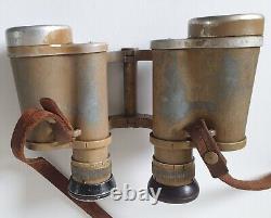 German 6x30 Dienstglas Binoculars Original Tropical Camo Paint 1940-44 WW2 WW11