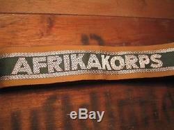 German Afrika Korps cuff title Original WW2 DAK Rare Tropical Rommel TOP mint