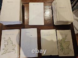 German Army WW2 Maps 1938 England, Scotland, Wales, complete original set of 74