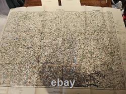 German Army WW2 Maps 1938 England, Scotland, Wales, complete original set of 74