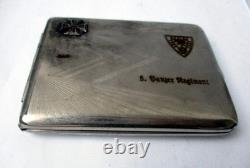 German Cigarette Case Afrika Korps WW2 Panzer Regiment