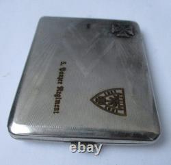 German Cigarette Case Afrika Korps WW2 Panzer Regiment