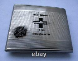 German Cigarette Case Uboot. WW2 Submarine. Kriegsmarine U-172 10. U-Flottille