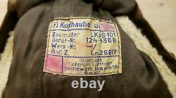 German Helmet Lkps 101 Flying Pilot Hat Luftwaffe Siemens Ww2