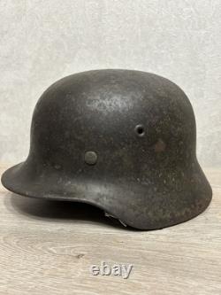 German Helmet M40 WW2 original paint (without restoration) WWII size 64