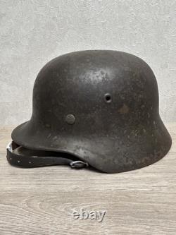 German Helmet M40 WW2 original paint (without restoration) WWII size 64