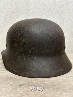German Helmet M40 WW2 original paint (without restoration) WWII size 64