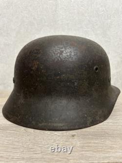 German Helmet M40 WW2 original paint (without restoration) WWII size 64